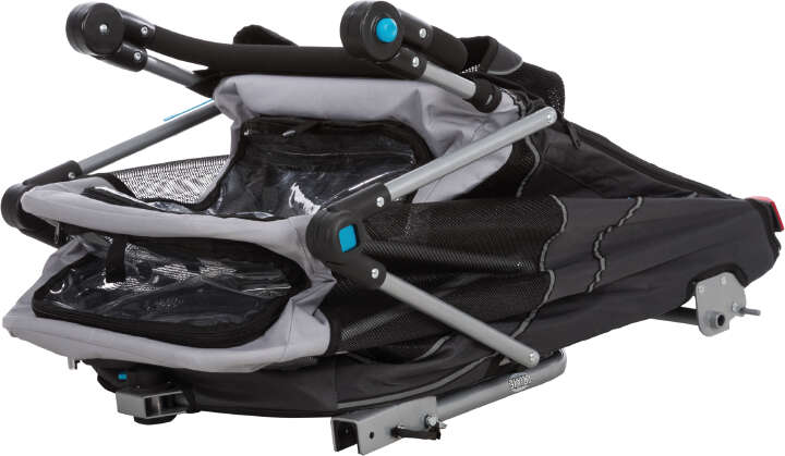 TRIXIE Fahrradanhänger für Hunde mit Schnell-Falt-Funktion